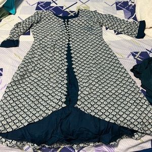 Dark green palazzo dresss 3 pieces (EID)